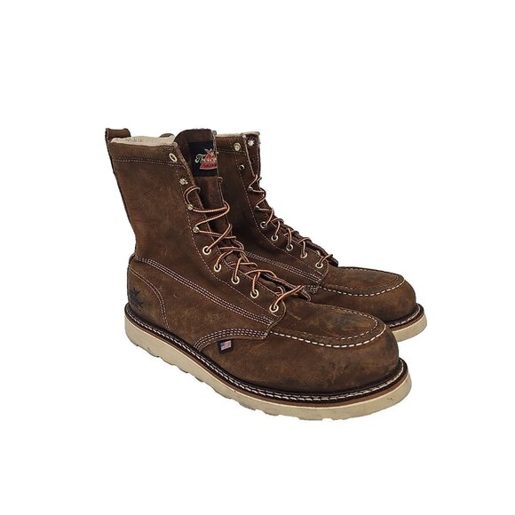 thorogood Other - Thorogood Men's 8" Steel Toe Wedge Sole Work Boot (U.S.A.) 804-4478 Brown 13D